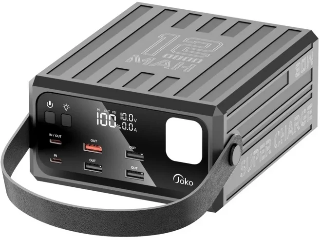 KONFULON 대용량 120000 mAh 힘 은행 30W 빠른 충전 옥외를 위한 LCD Powerbanks를 가진 휴대용 예비 보조, 01 위의 100000mAh, 01 CHINA, 02 Black