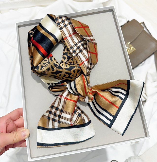 [에디트537] 남성 여성 공용 멋내기 슬림타이 롱스카프 연예인 코디