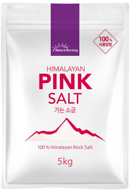 네이처모닝 히말라야 핑크 솔트 가는소금, 5kg, 1개