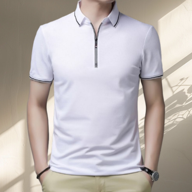 코엑티 남성 쿨링 지퍼카라 골프 반팔티