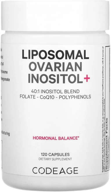 코드에이지 리포좀 Ovarian 이노시톨 엽산 코엔자임Q10 야생 블루베리 석류추출물, 1개, 30정 - 쿠팡