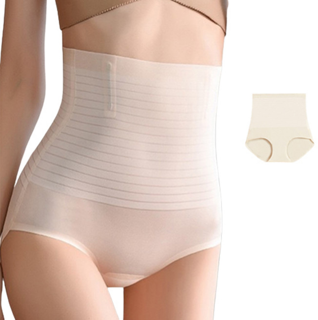 벨라미티나 (1세트 2장 구성) 티안나는 뱃살 똥배 힙업 옆구리살 노라인 무봉제 하이웨스트 보정팬티