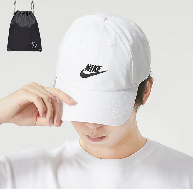 나이키 남여 프리사이즈 클럽 워시 캡 모자 화이트 (PGN짐쌕가방 지급)