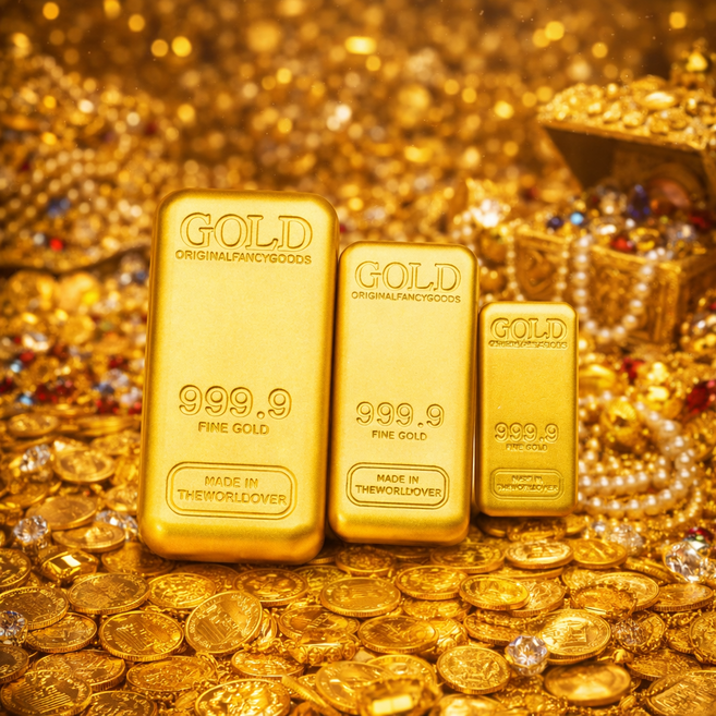 시뮬레이션 금괴 골드바 금색 금괴 영화 소품 인테리어 장식