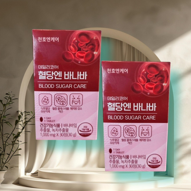 데일리코어 천호엔케어 혈당엔 바나바 30g, 30정, 2개