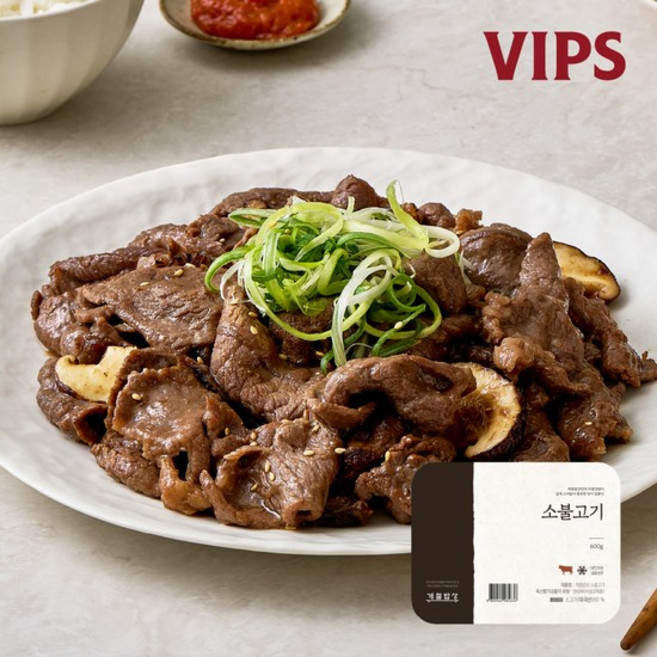 계절밥상 소불고기 600g(1팩/2팩/3팩), 2팩, 600g