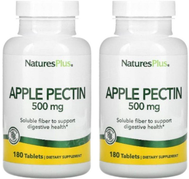 NaturesPlus 사과식이섬유 애플펙틴 180정 2세트, 2개