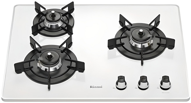 린나이 빌트인 쿡탑 3구 자가설치 화이트펄, RBR-P3511WD, LNG