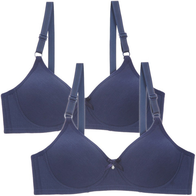 엘라운지 75AB~100AB 코튼 노와이어브라 2매세트