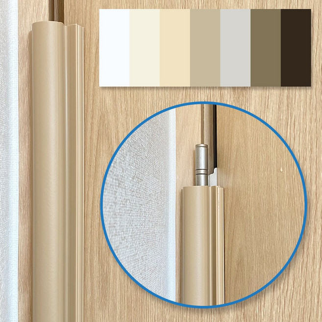 아이손 문틈손끼임방지 비주름형 후면보호대 1100mm 손끼임방지, 화이트, 1개