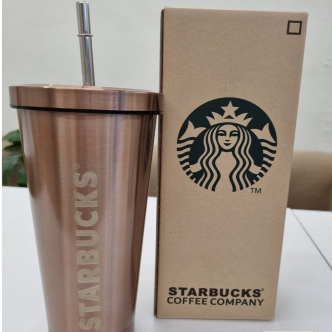 1위 띵동마켓 보온병 텀블러 *다방 선물용, 골드, 1개