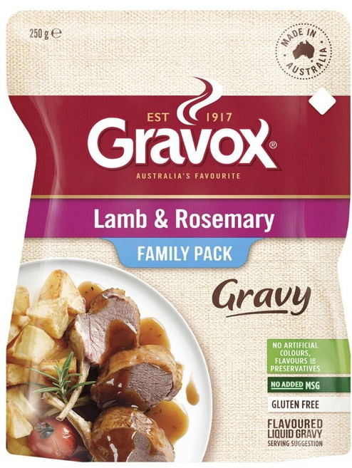 호주 그레복스 램 앤 로즈메리 액상 그레이비 소스 250g Gravox Lamb & Rosemary Liquid Gravy, 1개