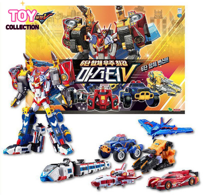 영실업 또봇V 6단합체 우주최강 마스터V ver 2023 변신 합체 로봇 장난감, 1개