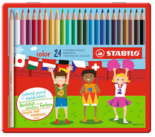 스타빌로 칼라색연필 24색, 단품