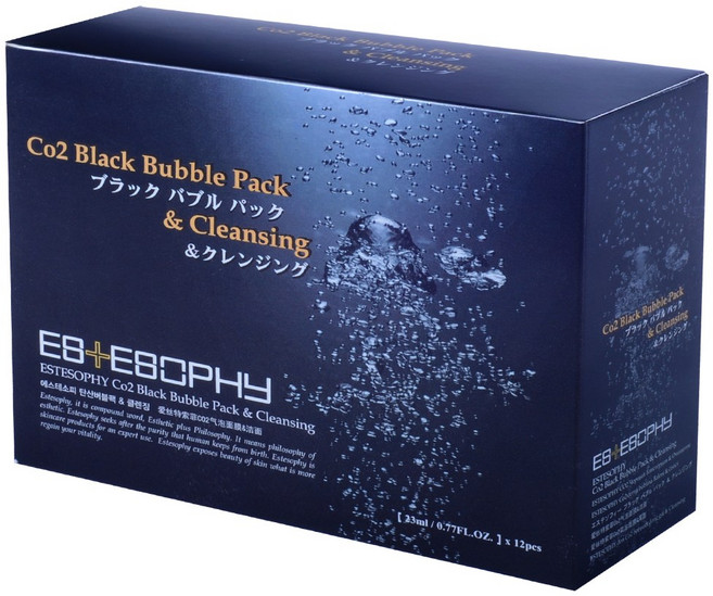 에스테소피 블랙버블 모공청소 탄산팩 12P SET, 1개