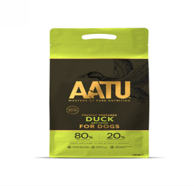 AATU DOG 아투독 오리 1.5kg 반려견 애견 사료, 1개