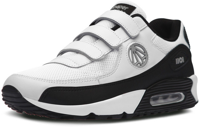 페이퍼플레인 남녀공용 소가죽 에어 신발 스니커즈 벨크로 운동화 키높이 빅사이즈 PP1408