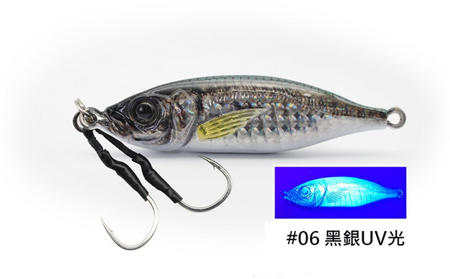 LITTLE JACK METAL ADICT-06 60g/80g 擬真竹莢魚 小鐵板, #06,80g, 1個