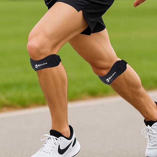 마켓제이영 충격흡수 무릎보호대, 2개, 블랙