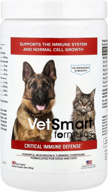 헁복하고 건강하세요 VetSmart Formulas Critical Immune Defense® 강아지 및 고양이용 180g(6.34oz) 늘 챙기셔야합니다, VetSmartFormulasCriticalImmune - 쿠팡