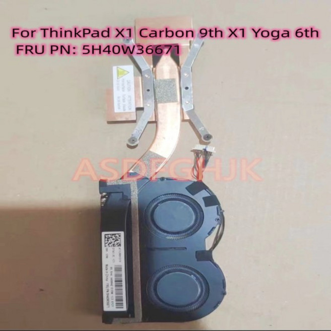ThinkPad X1 Carbon 9th X1 Yoga 6th FRU PN: 5H40W36671 테스트 OK 용 Lenovo 용 기존 노트북 CPU 방열판