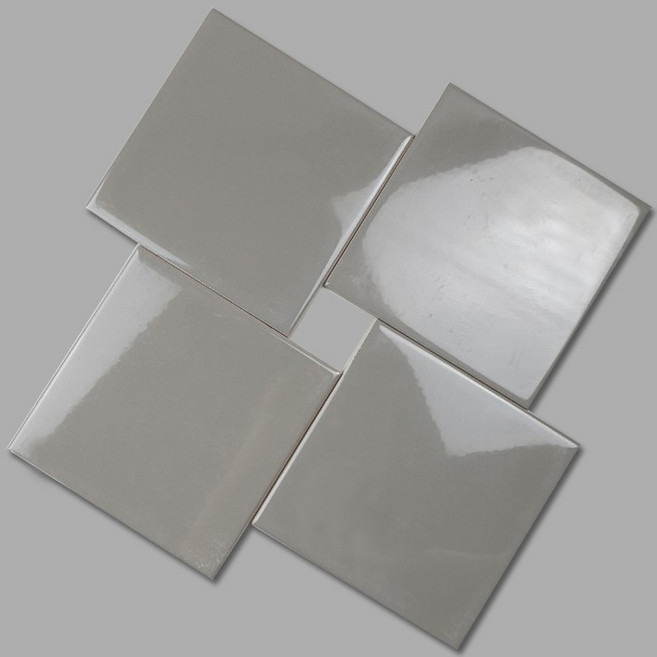 타일닷컴 정사각 타일 150 x 150, 유광 진회, 1개