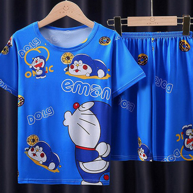 유후 도라이몽 상하세트 내복 주니어 아동 잠옷 파자마 실내복 상하세트 홈웨어 키즈 남여공용