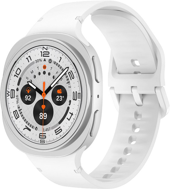 삼성 갤럭시워치8 / 8클래식 호환 실리콘 데일리용 부드러운 스트랩, 8화이트