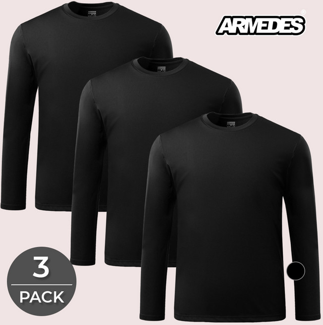 아르메데스 남녀공용 히트기모 언더레이어 상의 AR-24 3매