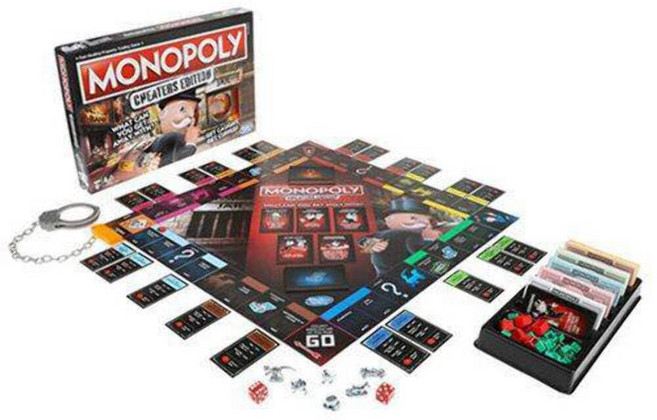 Monopoly 게임: Cheaters Edition 보드 게임 만 8세 이상, 1개