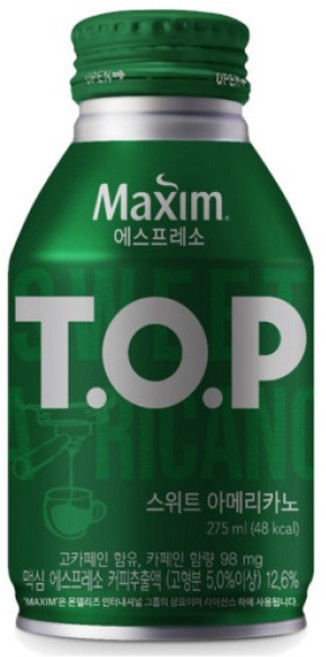 맥심 티오피 스위트 아메리카노, 275ml, 8개