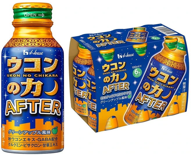 하우스푸즈 우콘노 치카라 애프터 그린 애플 맛, 6개입, 100ml - 쿠팡