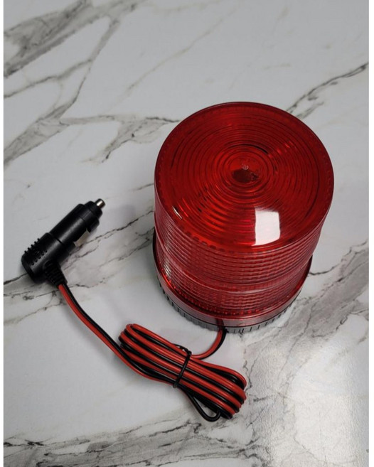 QM-6105 적색 자석 타입 LED경광등 중장비led경광등 굴착기led경광등 포크레인led경광등 지게차led경광등 트랙터led경광등 빨강경광등 적색led경광등, 1개