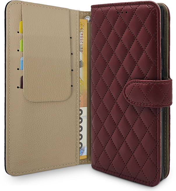 아리움 헤리스 퀼팅 지갑형 카드 분실방지 덮개 다이어리 케이스