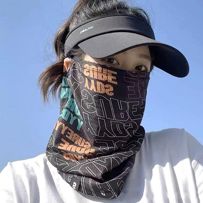 1+4 아이스핏 자외선차단 쿨 넥워머 마스크 머플러 바라클라바, 5개