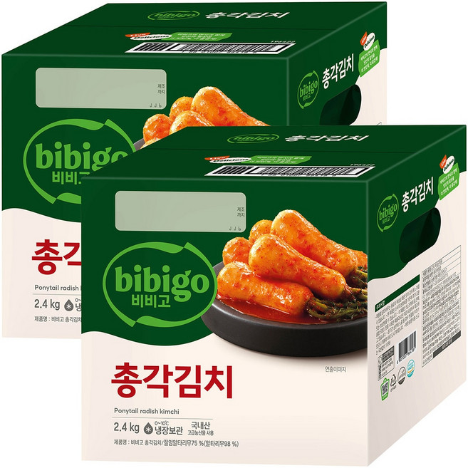 비비고 총각김치 2.4kg x2, 2개