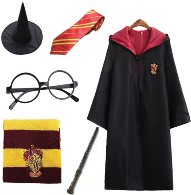 D201 6종 풀세트 해리포터 졸업사진 컨셉 졸사컨셉 코스프레 의상 옷 망토 할로윈 반티