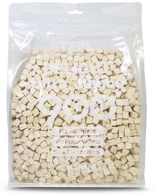 테플 딜라이트 울트라 점보 닭가슴살 동결건조, 900g, 1개, 치킨