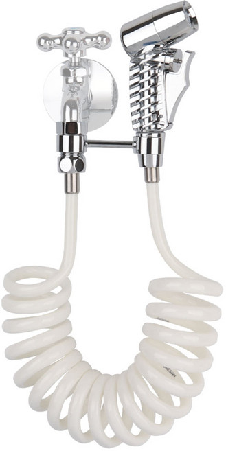 와이넷 분사건세트모음 미니 물 분사기 스프레이건 물청소 정원 수도호스 베란다 물호스 2.5M 4M 호스거치대 호스걸이 분사기걸이, 1개, 01.미니청소분사건2.5M세트