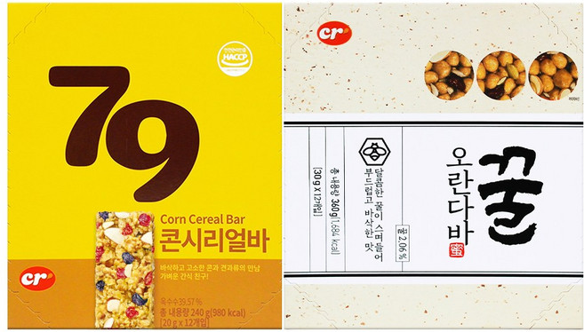 콘시리얼바&오란다바 사무실간식 학생간식, 1세트, 600g