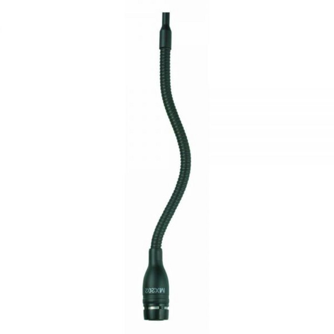 SHURE Shure MX202W/C 콘덴서 마이크 - 카디오이드, Black, Supercardioid, Plate-Mounted Preamp, 1개, 블랙