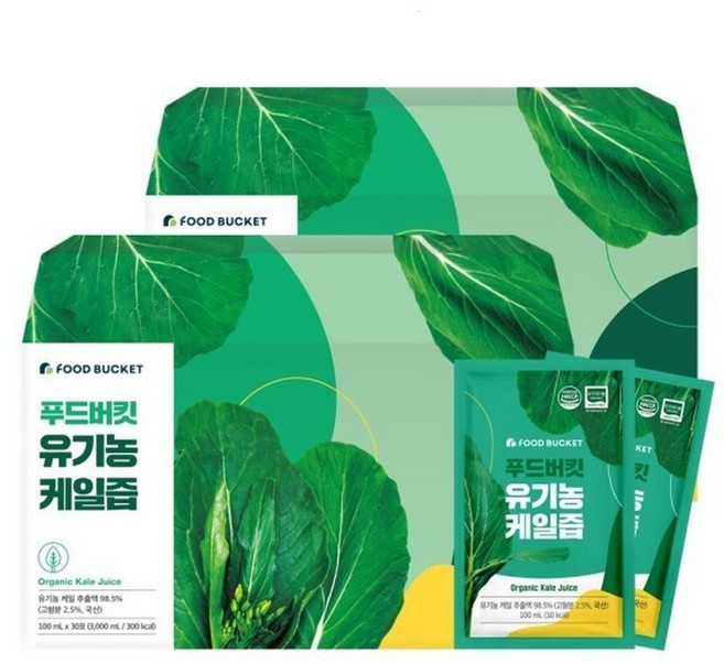 국산케일100 케일즙 30포 2박스, 100ml