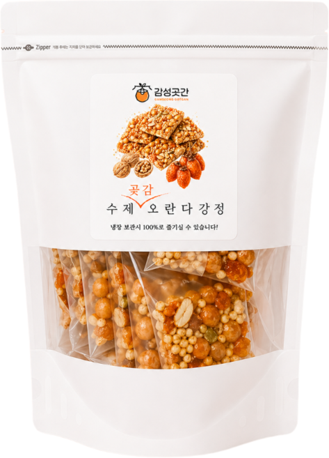 감성곳간 수제 곶감 오란다 강정 리필팩, 20g, 15개