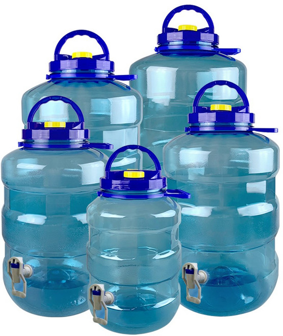 형창플라스틱 수도꼭지 매실통 10L ~ 30L 색상랜덤발송, 밸브형 매실주통 10L, 1개