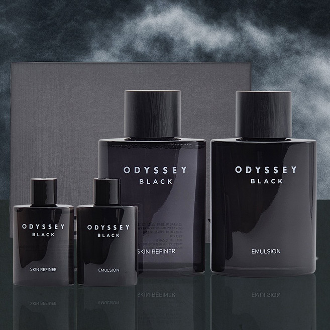 아모레 오딧세이 블랙 스페셜 2종세트 남성 스킨로션 130ml+30ml 미니증정, 1세트