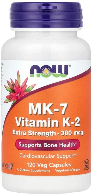 나우푸드 MK-7 비타민K-2 엑스트라 스트렝스 300mcg 베지 캡슐 120정, 1개 - 쿠팡
