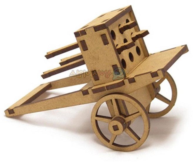 초등 조선시대 역사 나무 신기전 모형 조립장난감 만들기 방과후 탐구대회 독후활동, 목공본드25g미포함