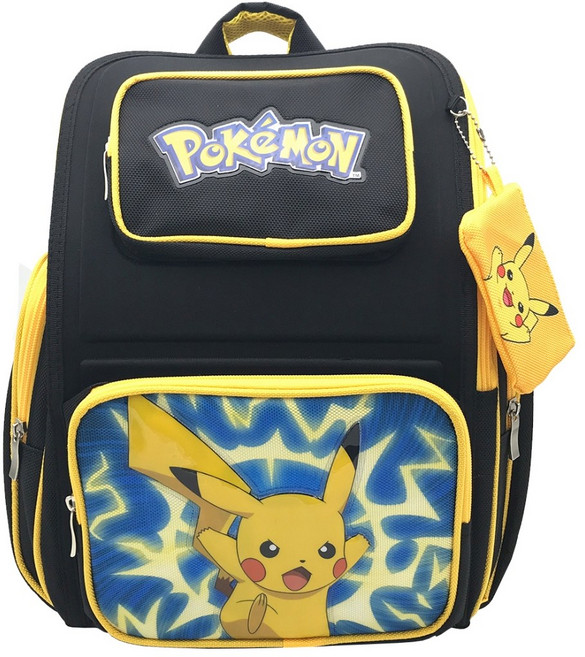 Pokemon 寶可夢 Pikachu 兒童書包 輕量透氣小學生背包 多功能收納設計
