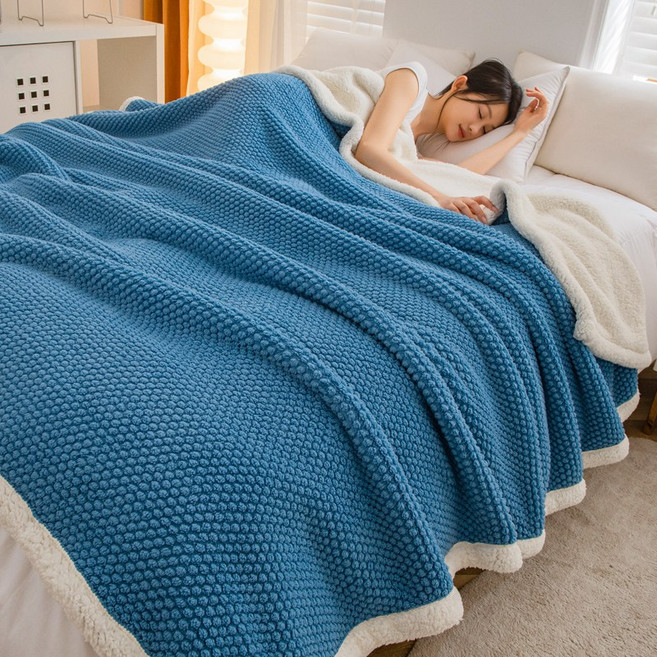 클라우드벨 양면 빅사이즈 극세사 담요 편안하고 따뜻한 거실 침실 겸용