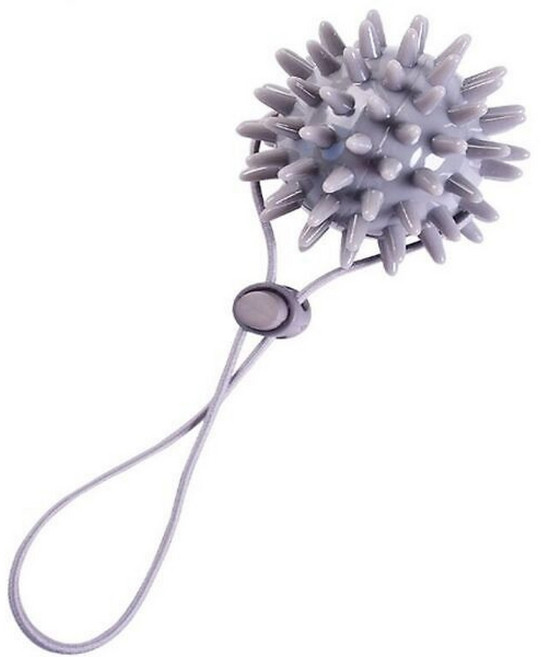 스트랩 악력기 공 지압볼 손 운동 손목 근육 재활, 그레이, 1개